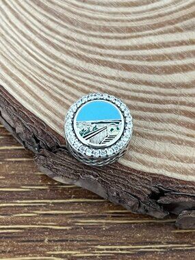 Pandora Emerald Isle, North Carolina Bead S925 Silver Charm